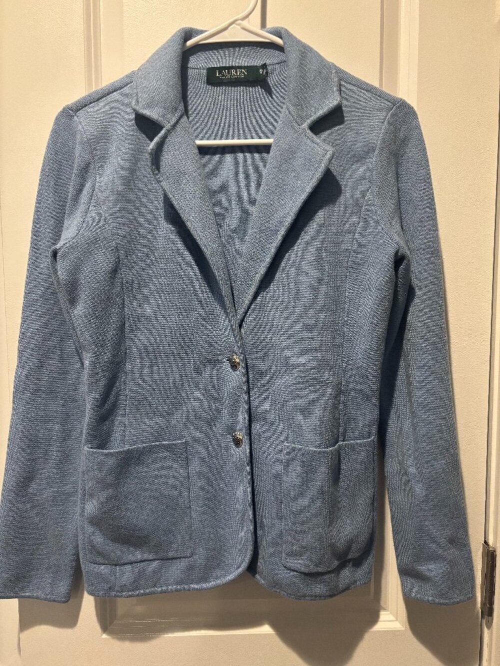 Ralph Lauren Light Blue Sweater Blazer